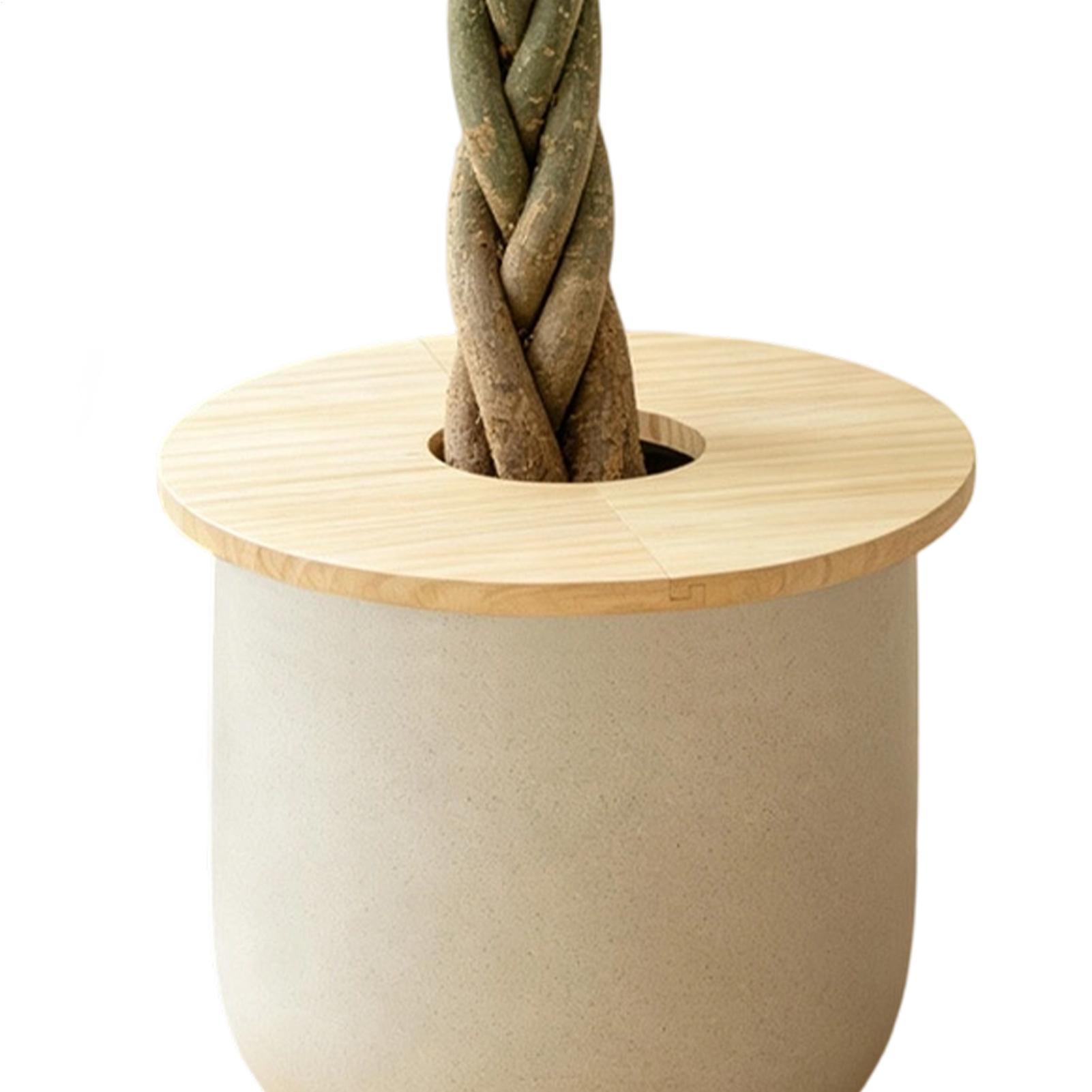 Flower Pot Covers Wooden Split - Indoor Herb Garden recension och pris