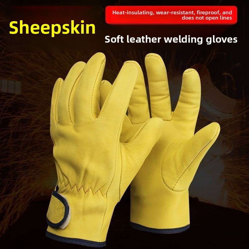 a pair Work Gloves Sheepskin L - Garden Gloves recension och pris