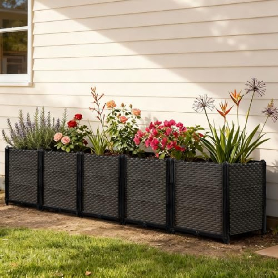 Outdoor self-watering raised p - Self Watering Planter recension och pris