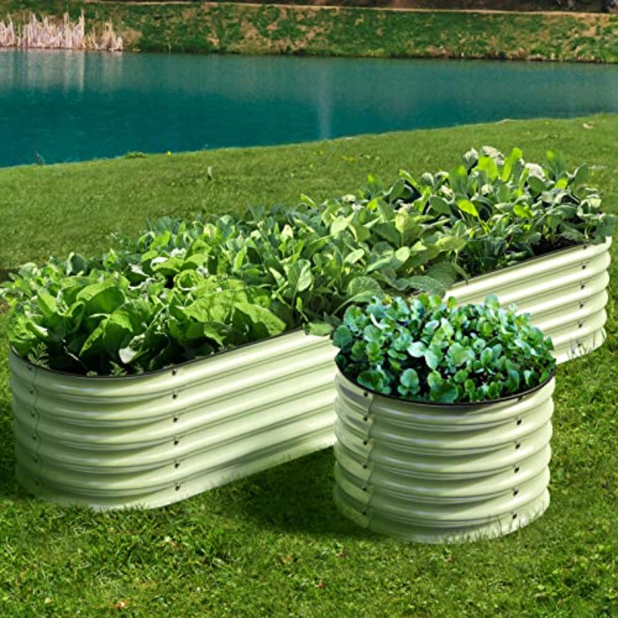 Outdoor modular galvanized ste - Raised Garden Bed recension och pris