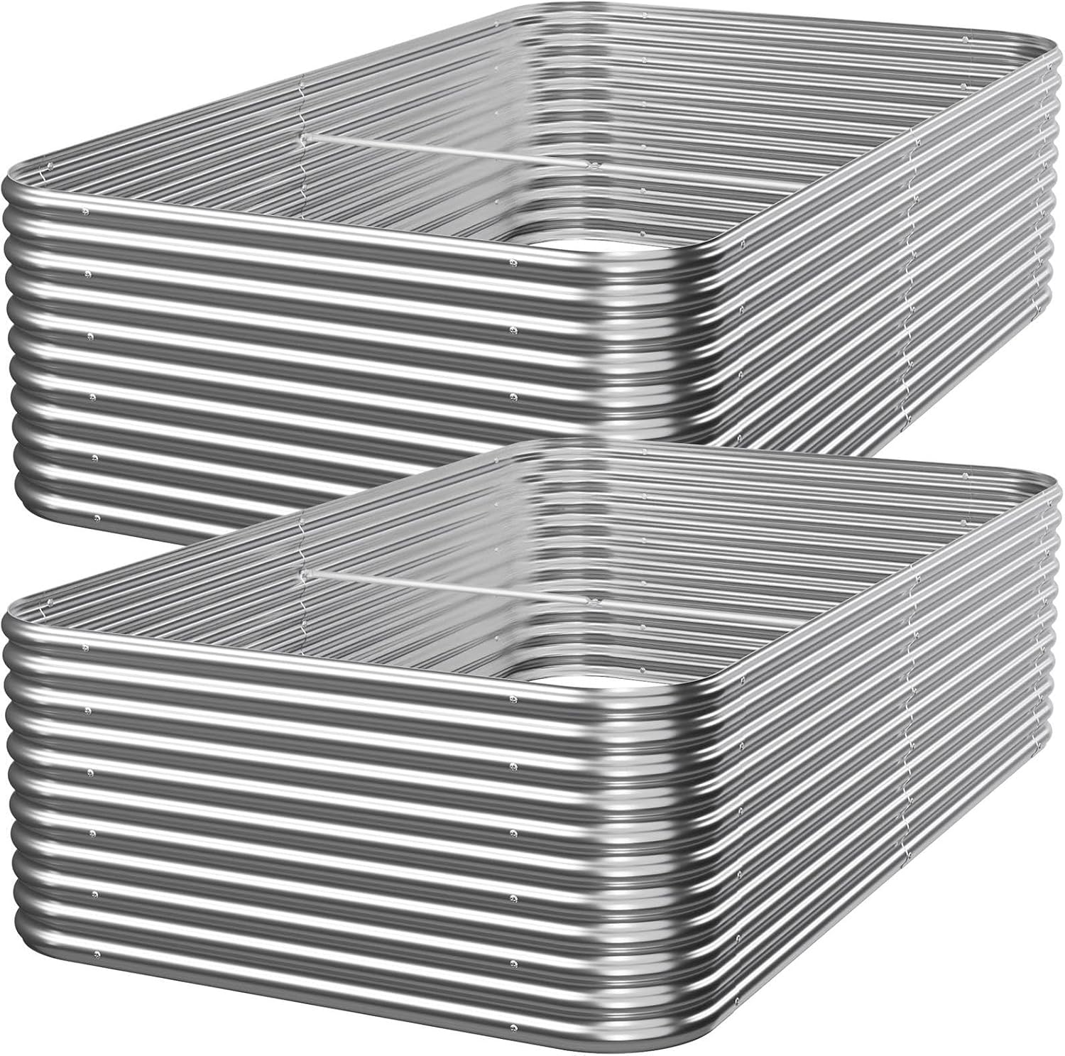 Outdoor Gardening with 2 PCS 8 - Raised Garden Bed recension och pris