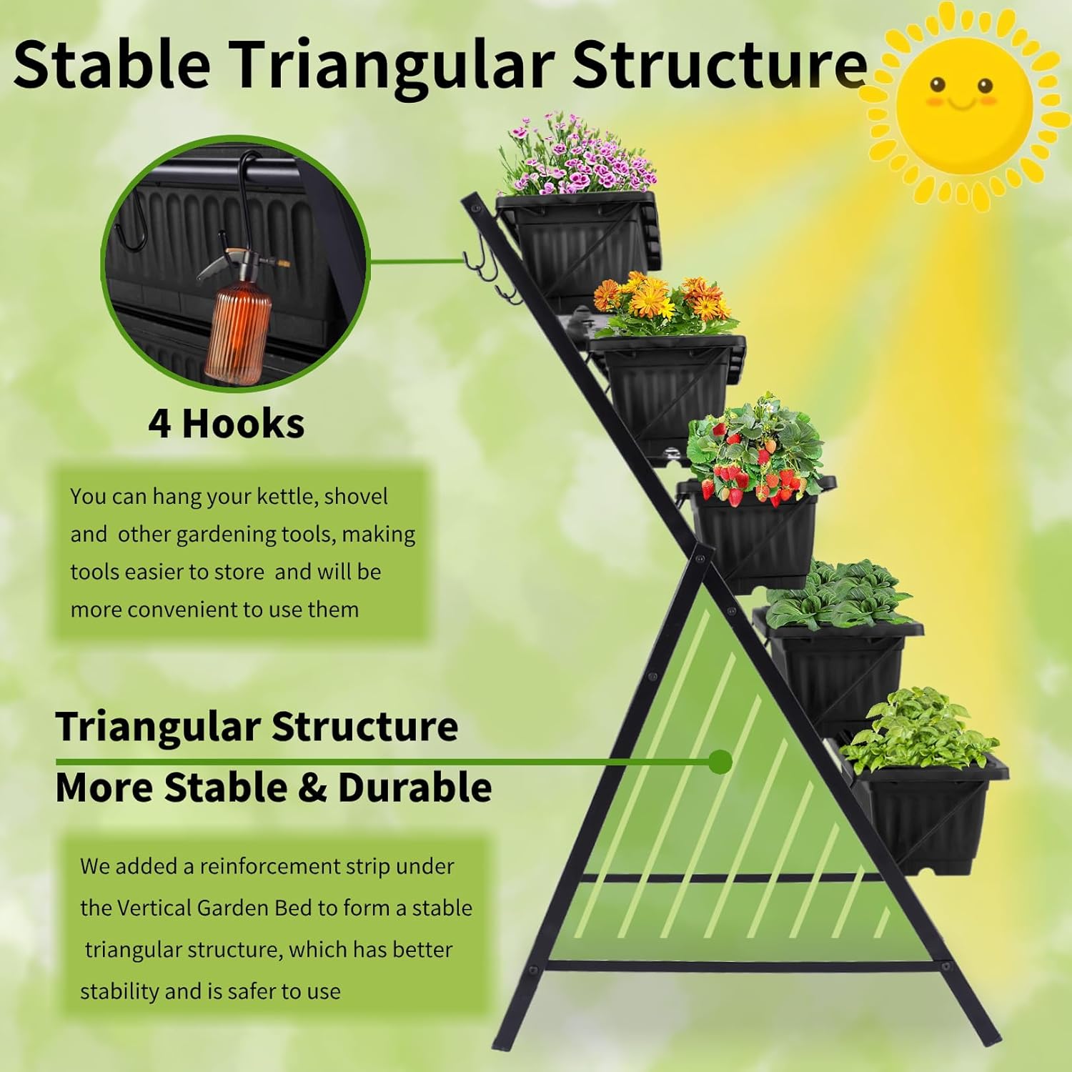Outdoor Garden Patio Yard Vert - Vertical Planter recension och pris