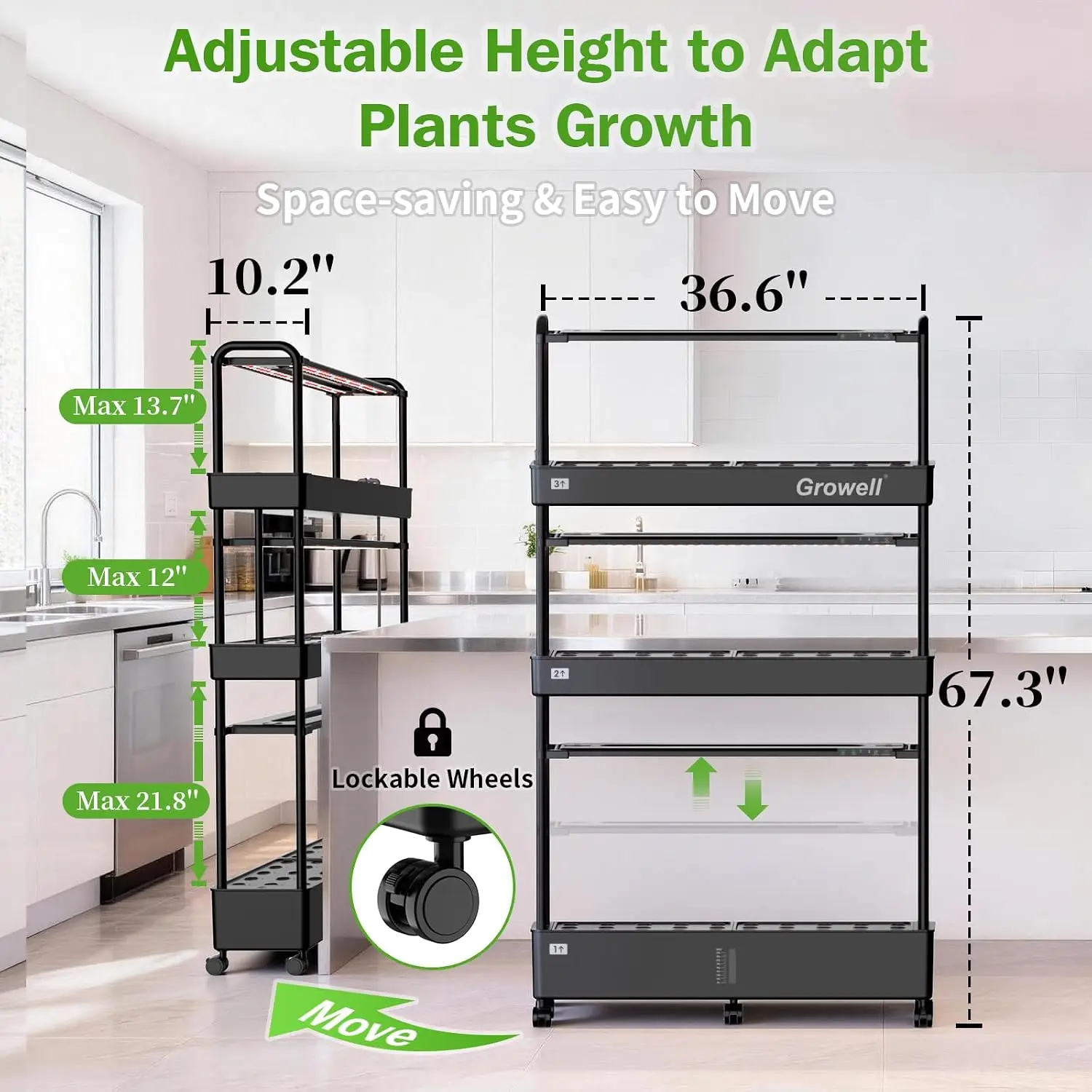 Large Hydroponics Growing Syst - Indoor Herb Garden recension och pris