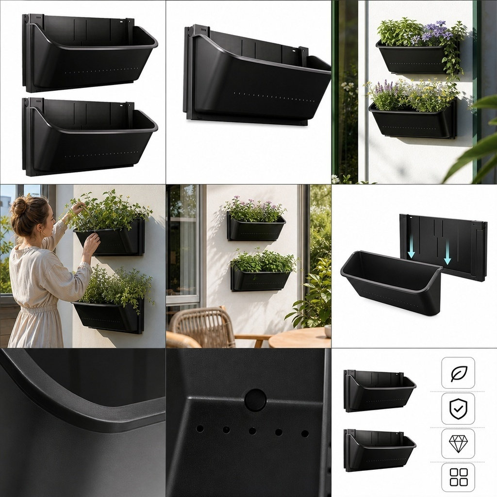 2Pcs Vertical Wall Planter Box - Vertical Planter recension och pris